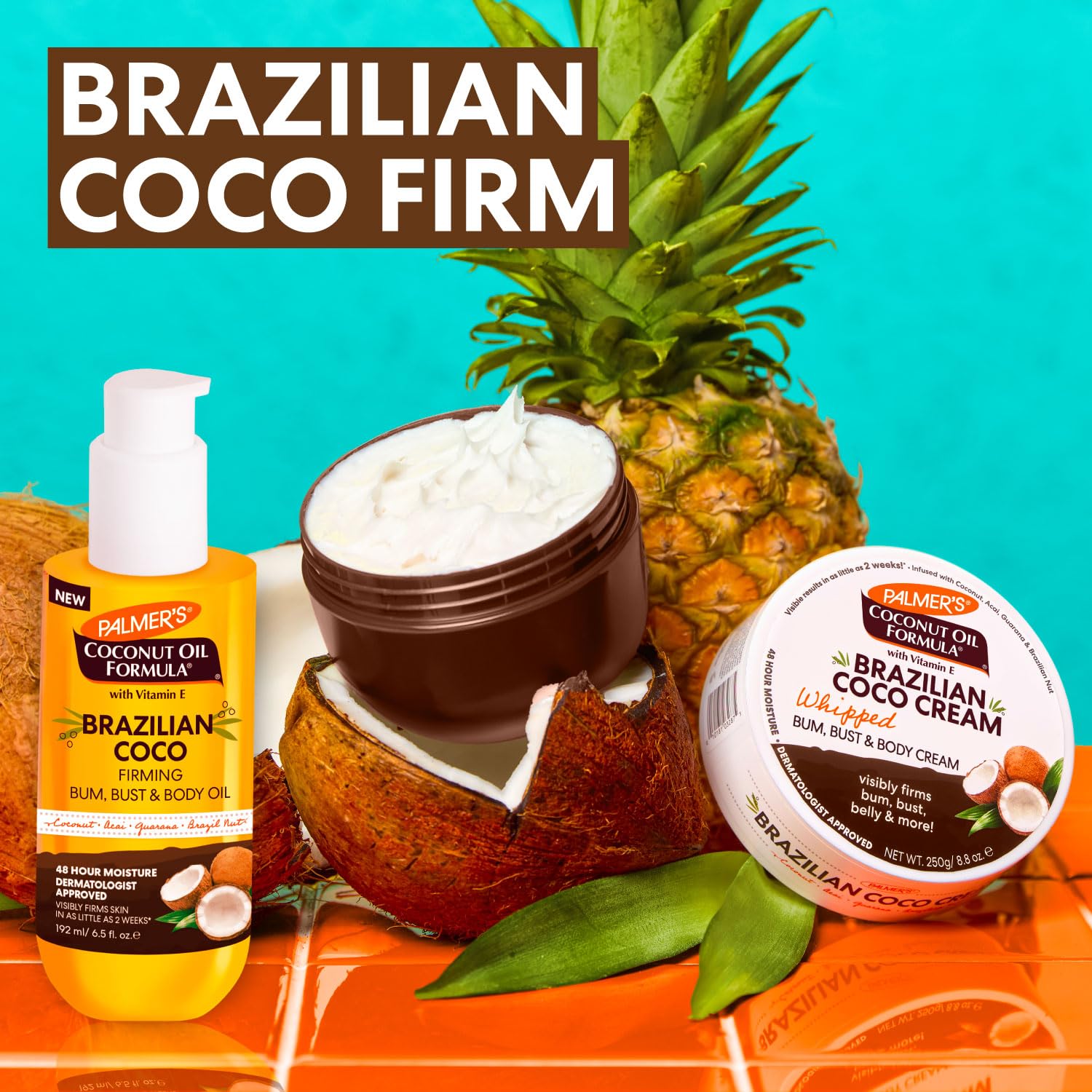 Amazon.com : Palmer's Brazilian Coco Hot Mama Firming Kit (Cream